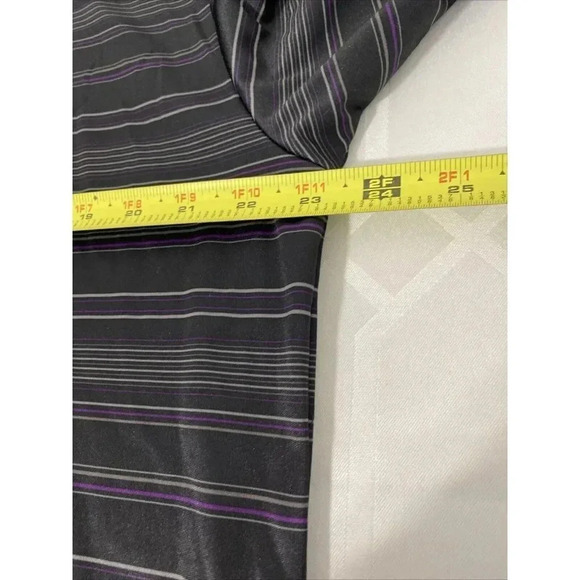 Ben Hogan Performance Men’s Polo XL Shirt Black Gray Purple Striped ￼ Pattern - Picture 7 of 7